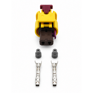 2 Pin 1.2mm Yellow Sealed Connector Kit 5K0973323 For VW Airbag Sensor – BIN/D8.R/2pin – image 1