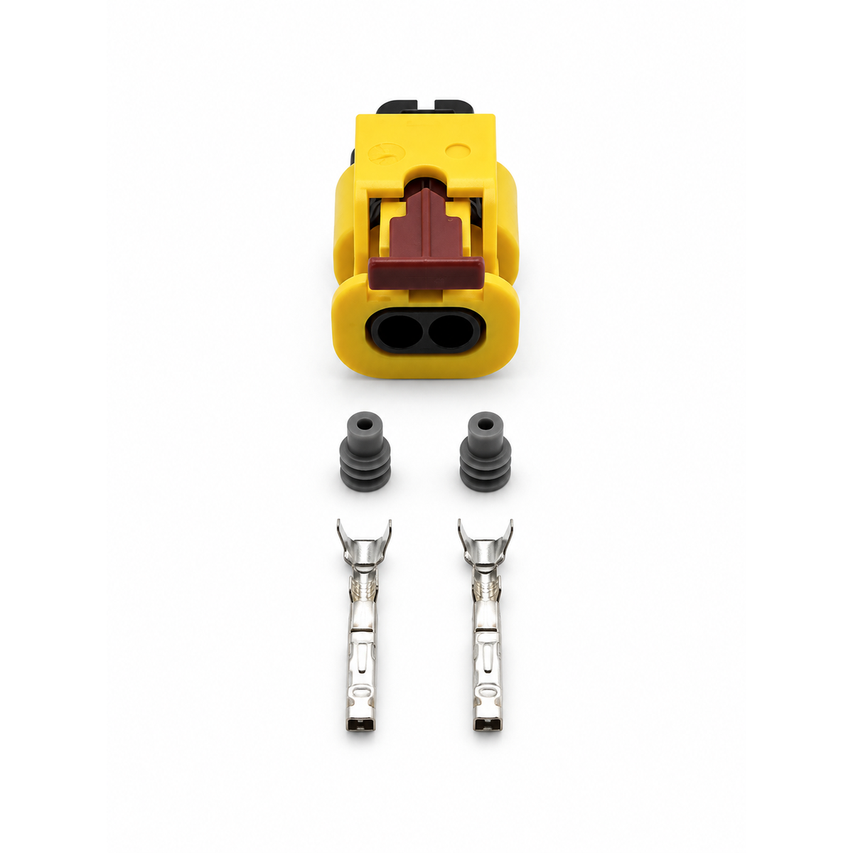 2 Pin 1.2mm Yellow Sealed Connector Kit 5K0973323 For VW Airbag Sensor – BIN/D8.R/2pin – image 2
