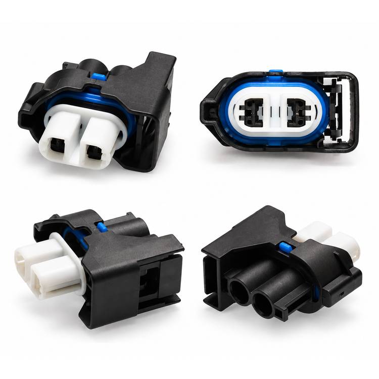 2 Pin Female Car Fog Light Connector Auto Lamp Plug and Pins 7183-3789-30 – BIN/E4.R/2-PIN – image 1