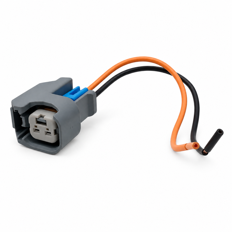 For Delphi 2 Pin Connector for Bosch Denso EV6 EV14 Fuel Injector 15419715 – BIN/H4.R/Delphi2pin – image 1
