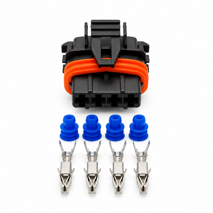 4 Pin Connector JPT Series Male 4-Way Connector with Flap 368162-1 – BIN/H7.B – image 1