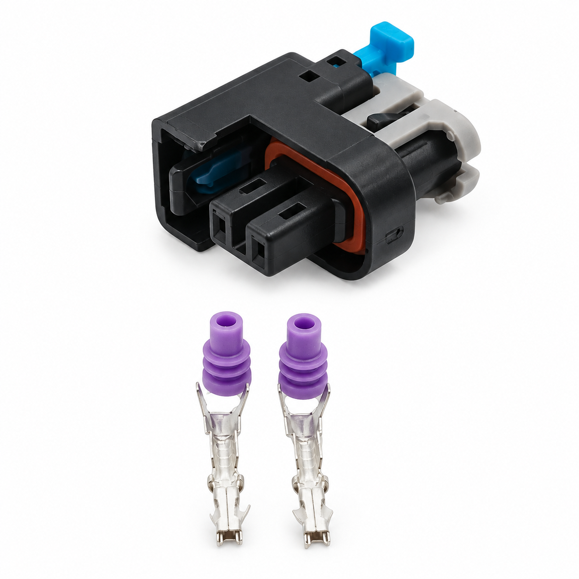 2 Pin Connector Electrical Sensor Connector and Pins for Delphi Injectors 15326181 – BIN/H8.R – image 6