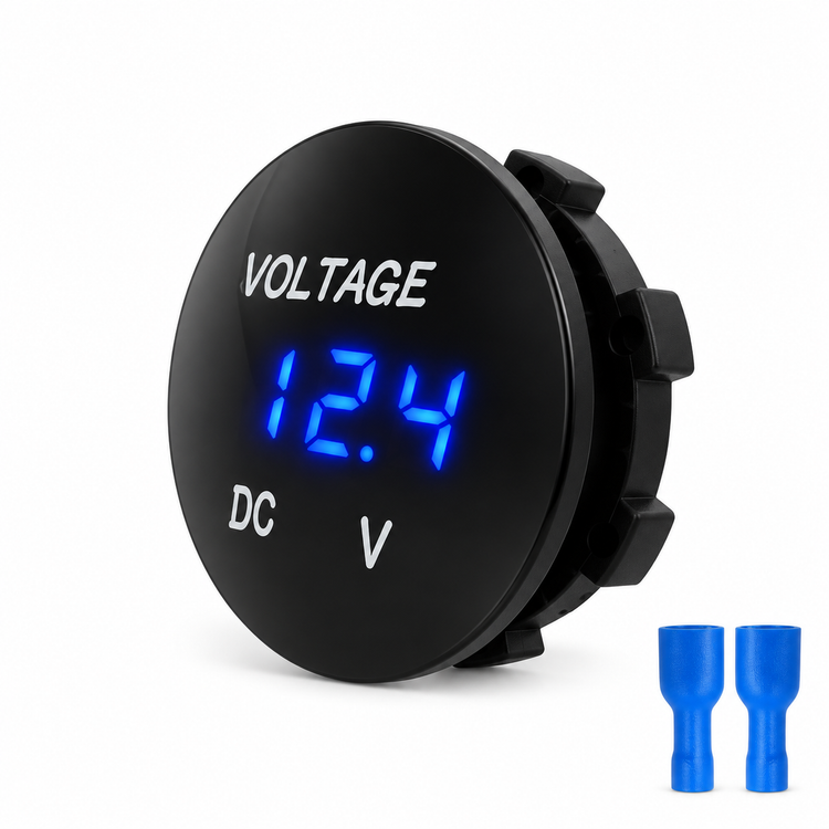 Car Motorcycle Voltmeter DC 5V-48V LED Panel Digital Voltage Volt Meter Display – BIN/K7.G – image 3