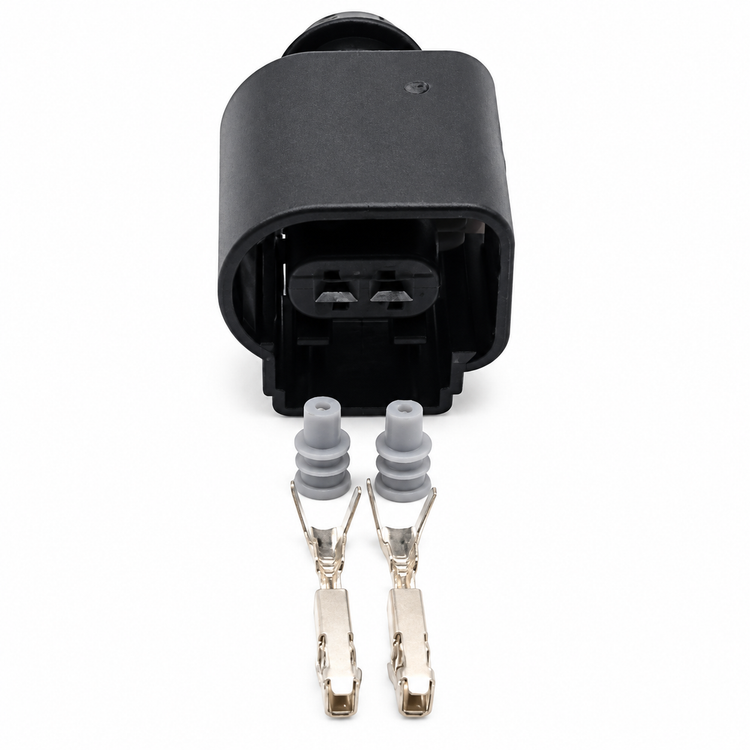 2 Pin Connector Plug & Pins For Vw Audi Seat Skoda Wiring Loom Harness 8K0973702 – BIN/i3.R – image 1