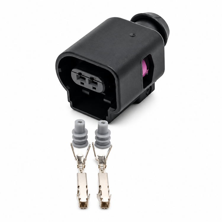 2 Pin Connector Plug & Pins For Vw Audi Seat Skoda Wiring Loom Harness 8K0973702 – BIN/i3.R – image 8