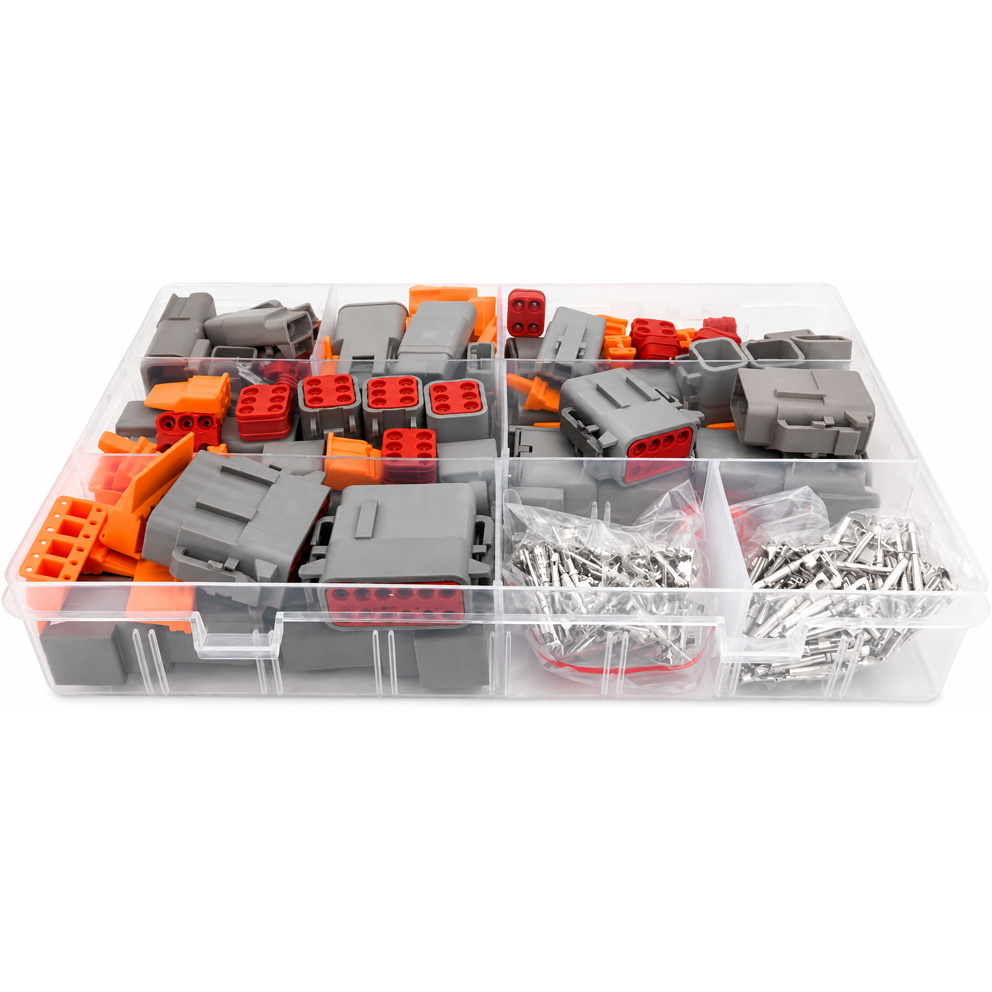 32pcs Deutsch DTM Connector Assortment Box - Male & Female Connector Sets with Pins & Inserts | 12, – BLUE-32DTM – image 3