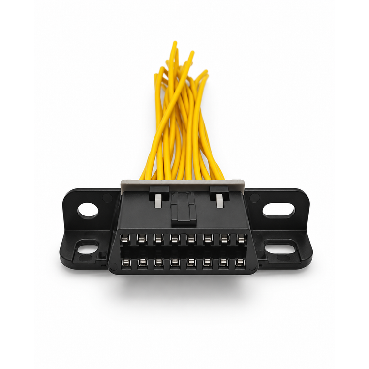 OBD2 Under Dash Mount Socket Plug Connector 16 pin Female Open Prewired OBD PA64647579596747 – BOT2/OBDCable – image 1