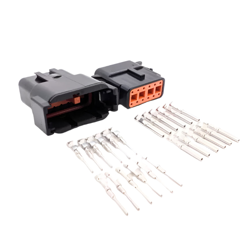 Buy Deutsch DT 2-Pin Genuine Flange Connector Kit, 14-16AWG Stamp Contacts, From USA In Ontario - Foto 2