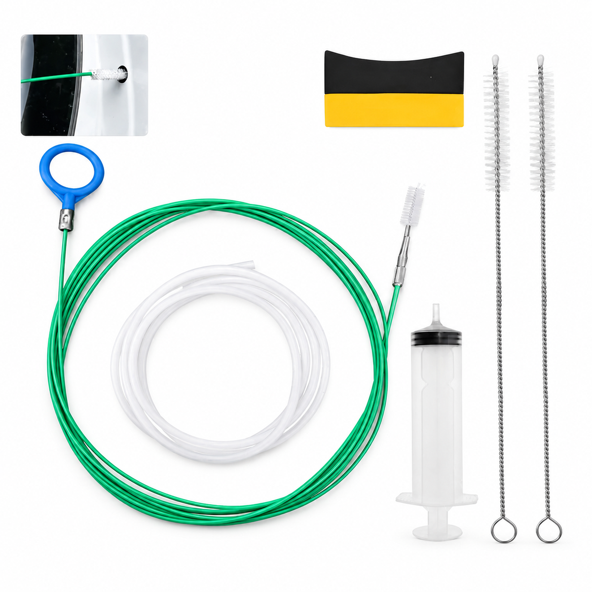 Sunroof Drain Cleaning Tool Kit 6pcs Flexible Pipe Cleaner Trunk Wiper Drains – C020 – image 8