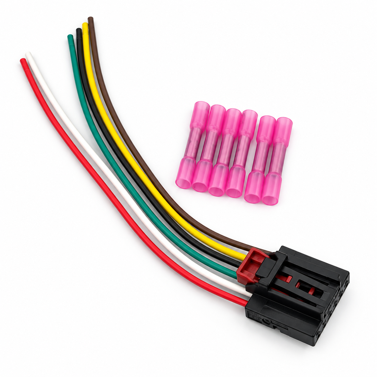 6 Pin Repair Kit For Seat Mii VW Up Skoda Citigo #A7 - Unwired Kit With Terminals Seals - 6P – C043 – image 4