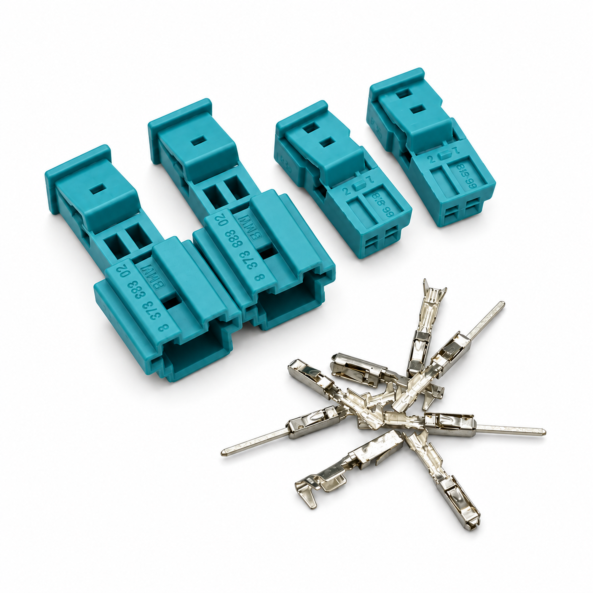 2 Pin Wire Harness Connector For BMW 61132360043 - Prewired 15cm 18AWG - 2 Pairs – C097 – image 1