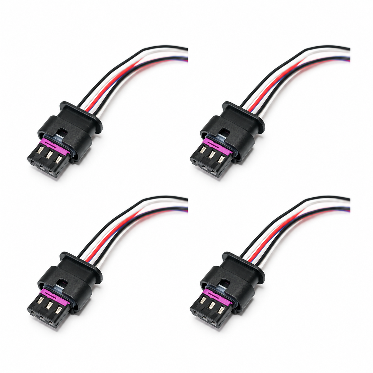 4Pcs 3 PIN PDC Parking Sensor Prewired Connector Fits VW Audi Skoda 4F0973703 – *C12/4pcs.plugs – image 4