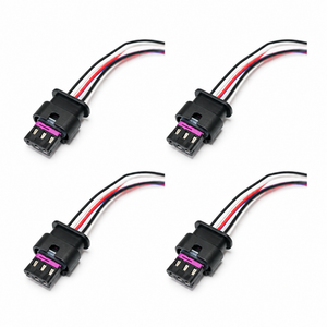4Pcs 3 PIN PDC Parking Sensor Prewired Connector Fits VW Audi Skoda 4F0973703 – *C12/4pcs.plugs – image 4