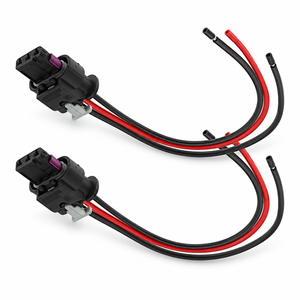2pcs 3 Pin Parking Sensor Pigtail Plug 4H0973703 4F0973703 for VW Audi Skoda Seat