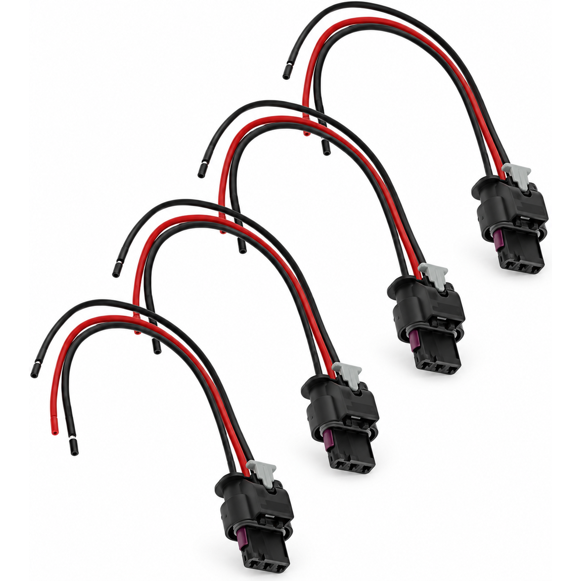4pcs 3 Pin Parking Sensor Pigtail Plugs 4H0973703 4F0973703 for VW Audi Skoda Seat – C12/x4pcs.cable – image 1