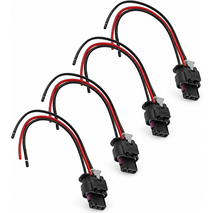 4pcs 3 Pin Parking Sensor Pigtail Plugs 4H0973703 4F0973703 for VW Audi Skoda Seat – C12/x4pcs.cable – image 1