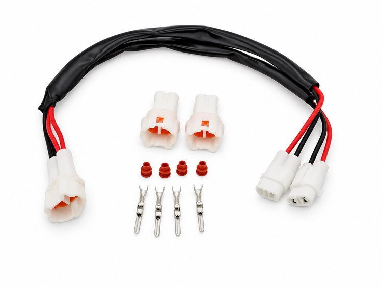 2 Pin For Yamaha DC Twin Power Splitter Set FZ6 MT07 09 FZ07 FZ09 YZF-R1 R1M R6 XV1900