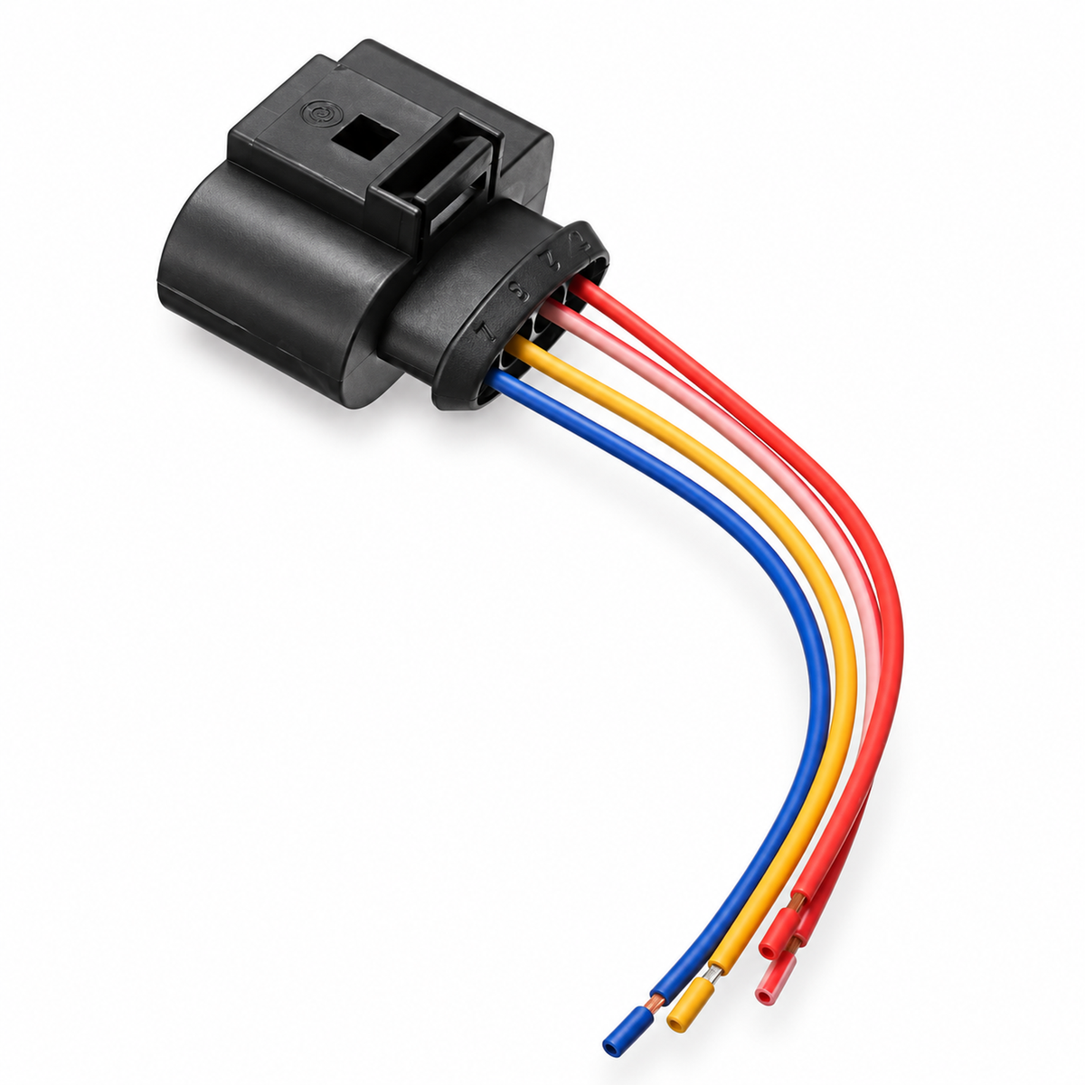 1.8T 20VT 4 Pin Ignition Coil Pack Connector Plug Wiring Loom Harness 1J0973724 – C2/cable.c2b – image 1