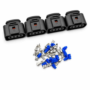 4 Pin Coil Pack Connector For VW AUDI TSI TFSI R8 Coilpacks (1J0973724) 8K0 - Unwired Kit With Terminals – C258 – image 1