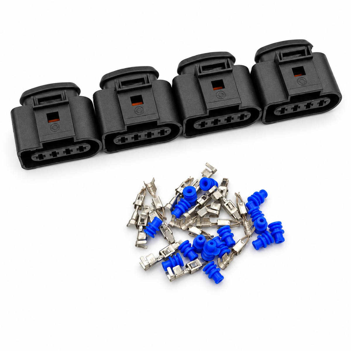 4 Pin Coil Pack Connector For VW AUDI TSI TFSI R8 Coilpacks (1J0973724) 8K0 - Unwired Kit With Terminals – C258 – image 2