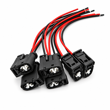 6pcs 2 Pin Coil Pack Pigtail Connector for Toyota 1JZ 2JZ GTE VVTi Prewired – C260 – image 1
