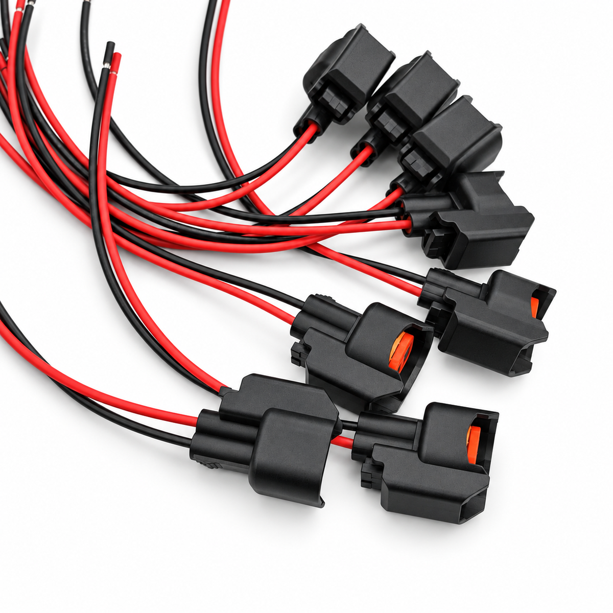 8x EV6 EV14 Uscar For 8x EV6 EV14 Uscar Injector Pigtail - Bosch PL-INJ001WL - Prewired 15cm 18AWG - OE – C263 – image 3