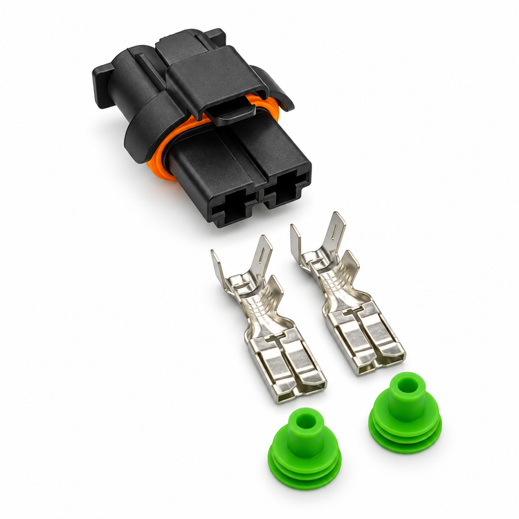 2 Pin Connector Plug For Land Rover Freelander Ford Mondeo Galaxy Volvo S60 S80 V70 XC60 940004107 - – C324 – image 1