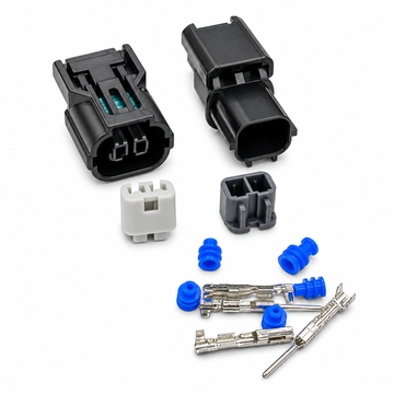 2 Pin Socket Connector For Honda 91706-PLC-0030-H1 - Unwired Kit With Terminals Seals - OE 6188-0589 – C337 – image 1