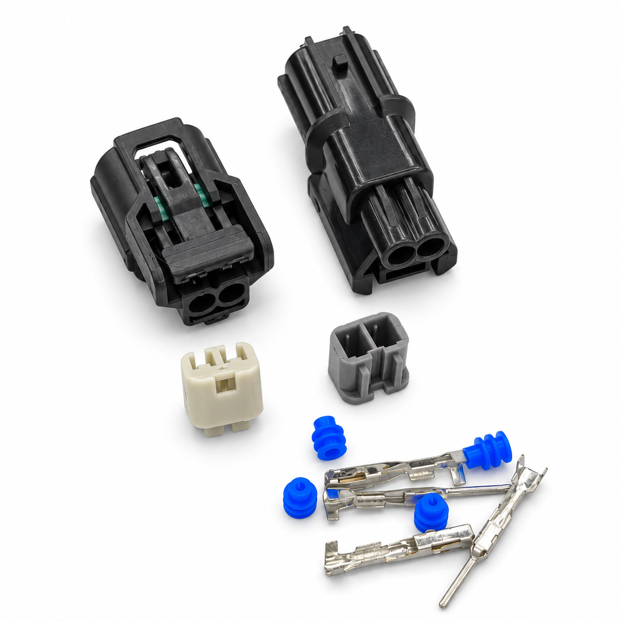 2 Pin Socket Connector For Honda 91706-PLC-0030-H1 - Unwired Kit With Terminals Seals - OE 6188-0589 – C337 – image 3