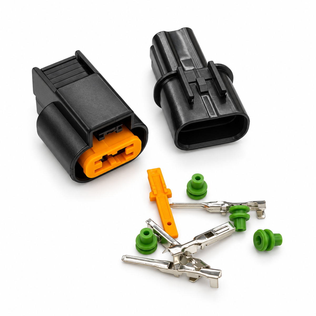 2 Pin Connector Plug For Hyundai-kia - Unwired Kit With Terminals Seals - OE PB625-02027 PB621-02020 – C347 – image 2