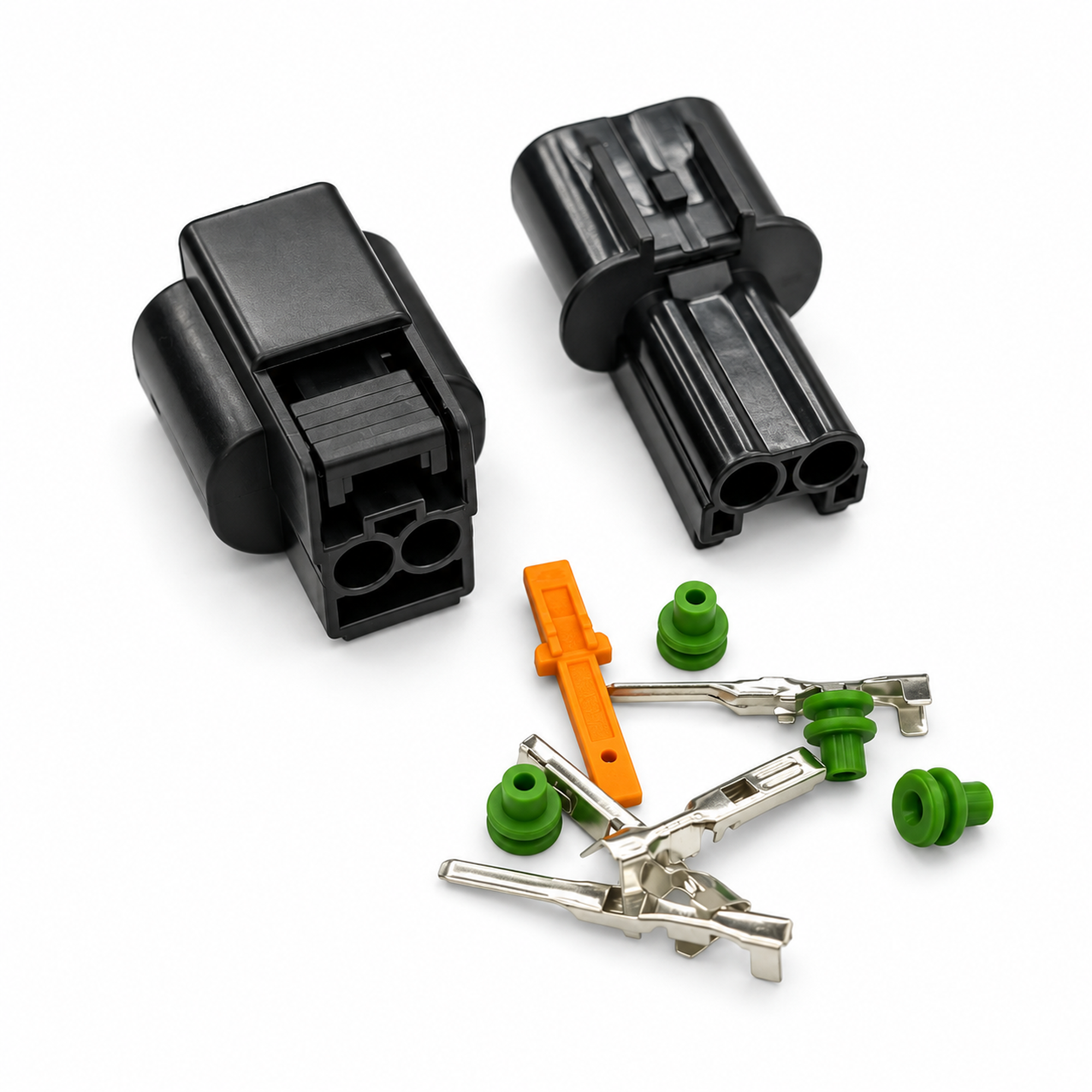 2 Pin Connector Plug For Hyundai-kia - Unwired Kit With Terminals Seals - OE PB625-02027 PB621-02020 – C347 – image 3