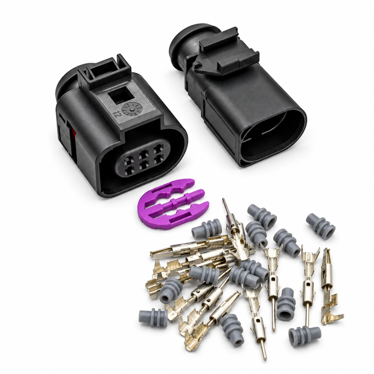 6 Pin 3B0973813 1J0973713 1.5mm Auto Temp Sensor Plug Waterproof Electrical Wire connector – C367 – image 1