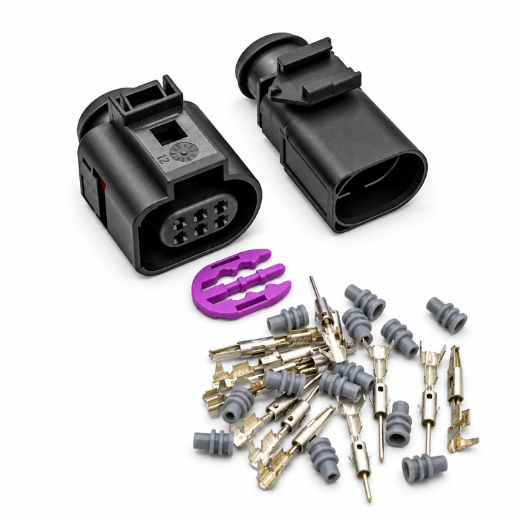 6 Pin 3B0973813 1J0973713 1.5mm Auto Temp Sensor Plug Waterproof Electrical Wire connector – C367 – image 1