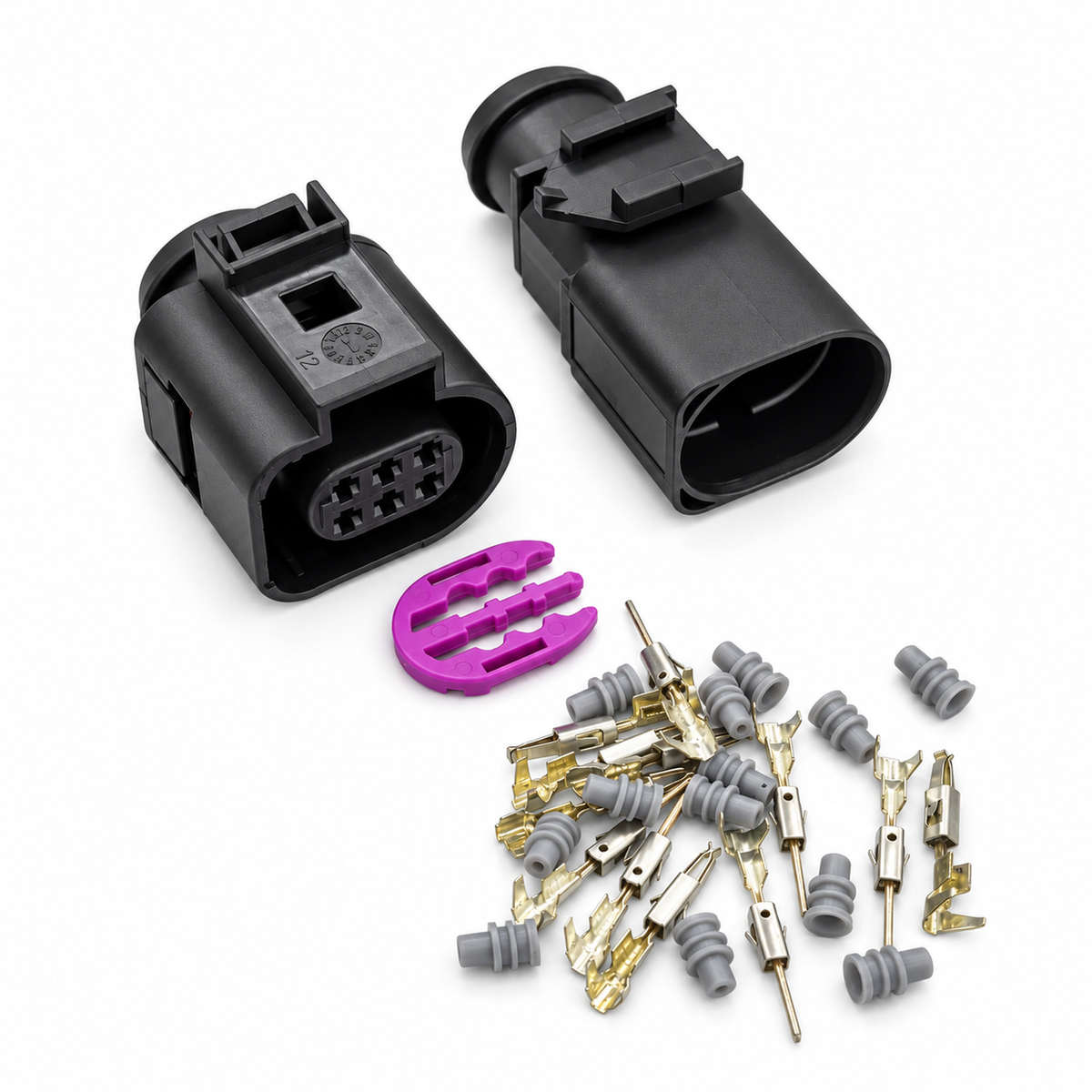 6 Pin 3B0973813 1J0973713 1.5mm Auto Temp Sensor Plug Waterproof Electrical Wire connector – C367 – image 2
