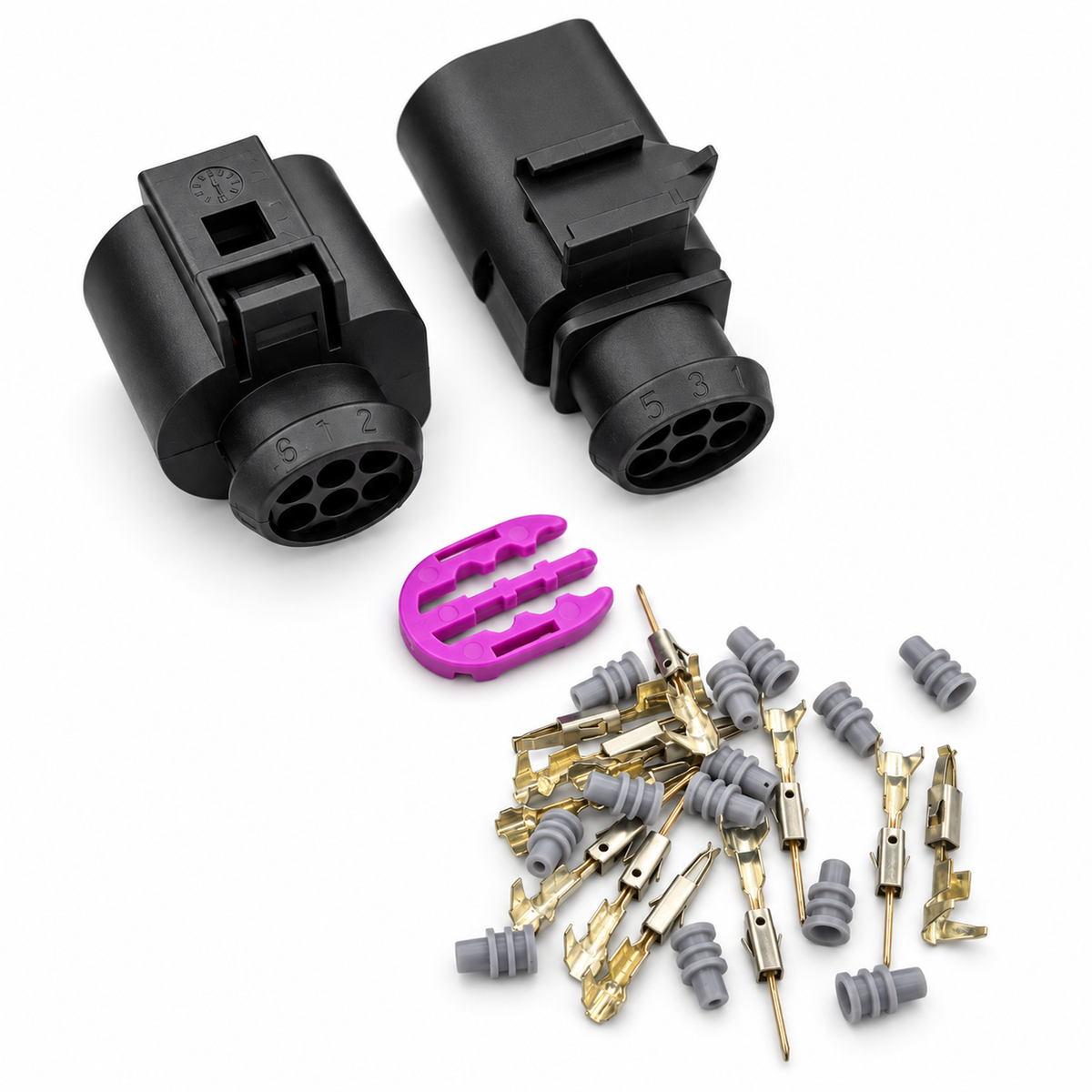 6 Pin 3B0973813 1J0973713 1.5mm Auto Temp Sensor Plug Waterproof Electrical Wire connector – C367 – image 3