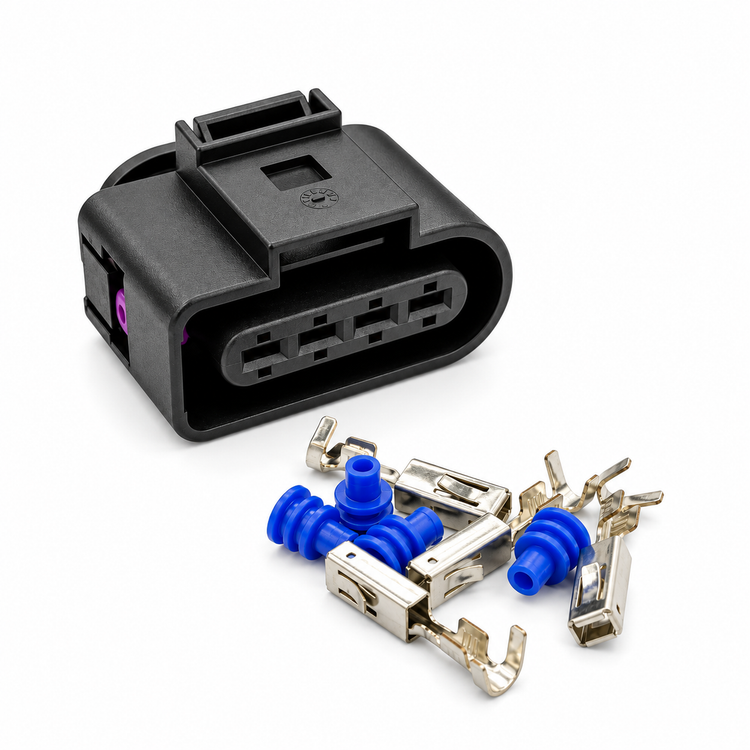 4 Pin Connector Plug For VW Audi A4 A6 Q5 Q7 Golf Passat Bora 2.5 - Unwired with Terminals & Seals - OE – C368 – image 1