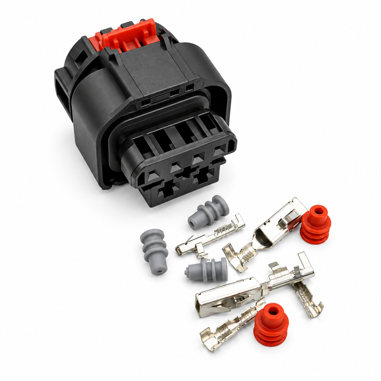 6 Pin Connector Plug For BMW - Unwired Kit With Terminals Seals - OE 2302238-1 8992188-01 2302239-1 – C379 – image 1
