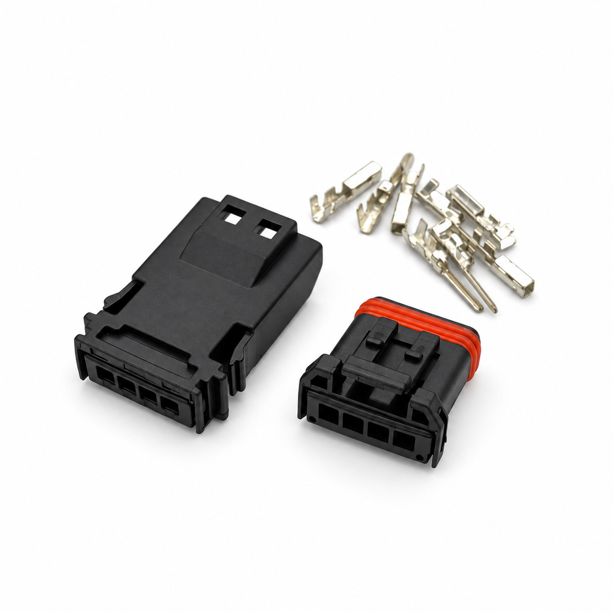 4 Pin Male & Female Connector Plug For Harley Davidson - Unwired Kit - OE MX19004S51 / MX19004P51 – C394 – image 2