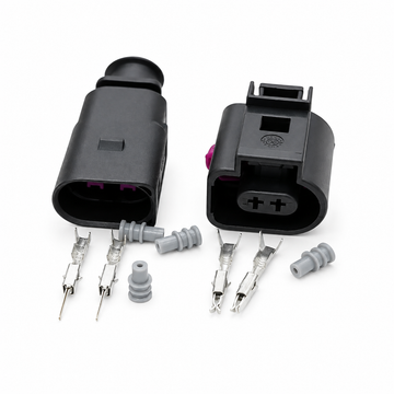 2 Pin Male & Female Connector Sensor Plug Kit 1J0973802 1J0973702 For VW AUDI