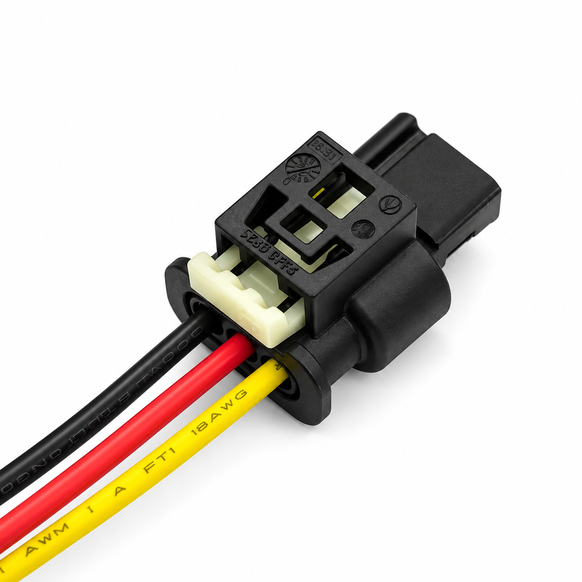 3 pin Wire Harness Connector For Tesla Model S 2016-2018 Front Bumper Parking - Prewired 15cm 18AWG - OE – C472 – image 4