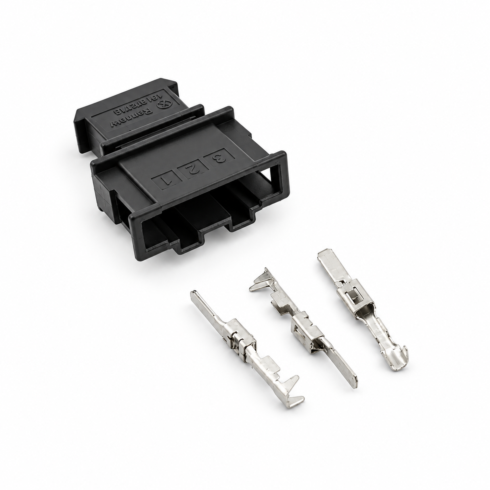 3 Pin Male 2.8mm Unsealed Connector Housing Unwired Kit - VW Audi Seat Skoda VAG 191972713 – C479/3pinUnwired – image 1