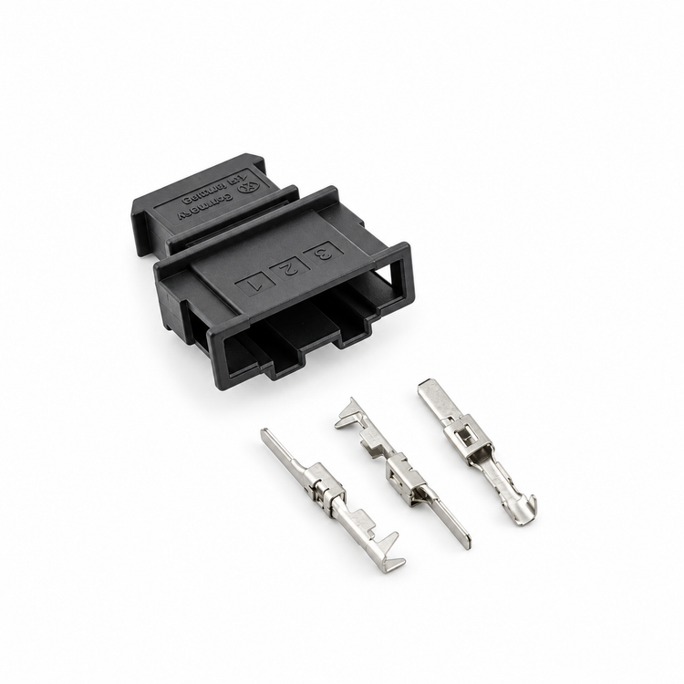 3 Pin Male 2.8mm Unsealed Connector Housing Unwired Kit - VW Audi Seat Skoda VAG 191972713 – C479/3pinUnwired – image 2