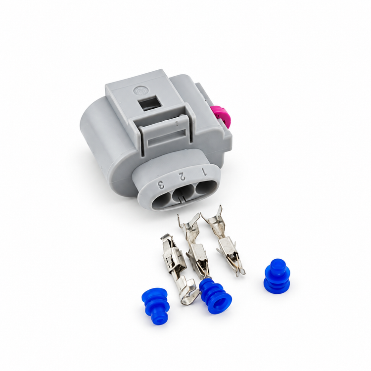 3 Pin AC Pressure Switch Knock & Cam Sensor Connector Plug Unwired Kit - Audi VW Seat Skoda – C480/3pinUnwired – image 3