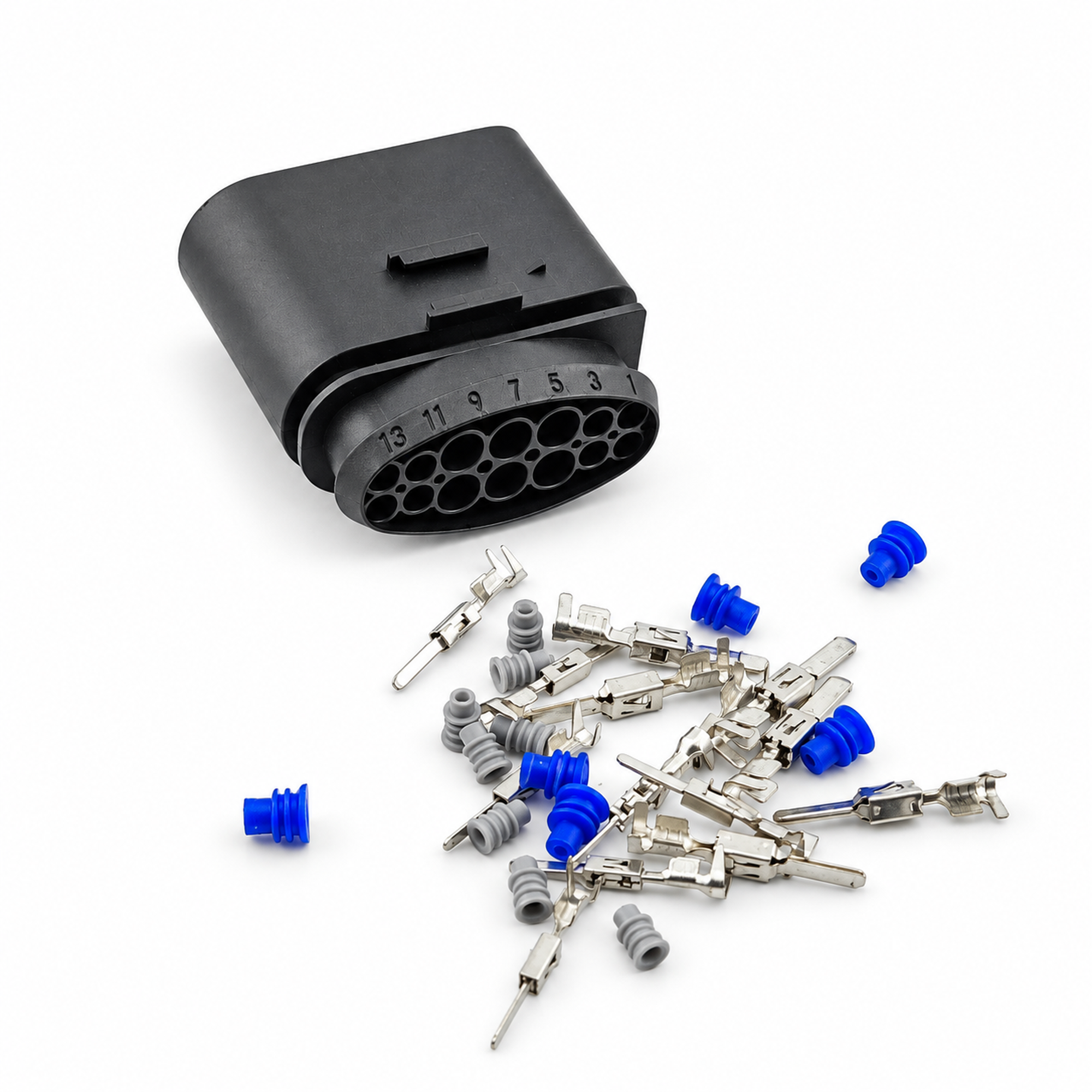 14 Pin Headlight Xenon Lamp Connector Plug Unwired Kit - VW Audi Seat Skoda 1J0973737 1J0973837 – C481/14pinUnwired – image 3