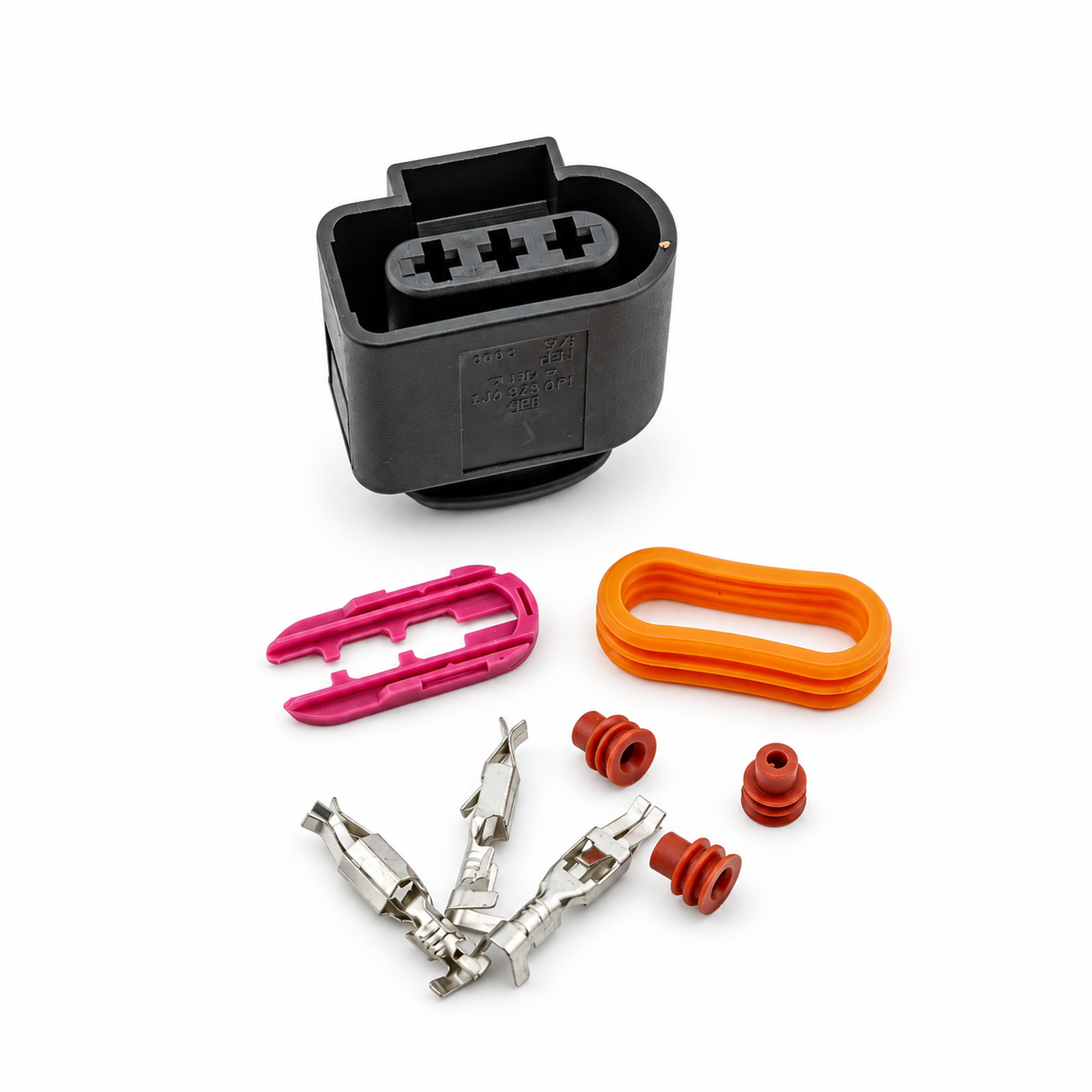 3 Pin Female Waterproof Connector Plug Unwired Kit - VW Audi Seat Skoda 1J0973723 1717696-1 – C483/3pinUnwired – image 4