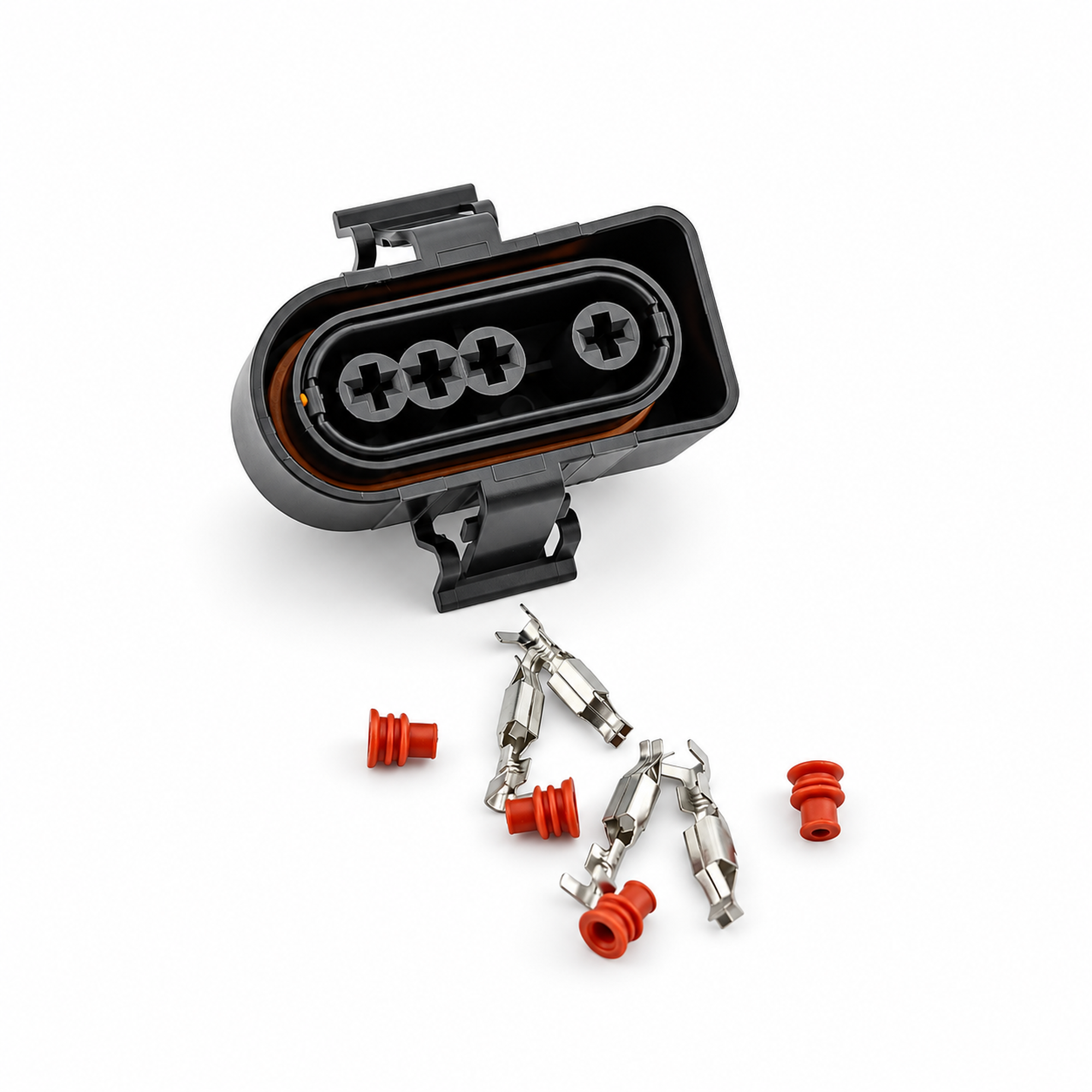 4 Pin Oxygen O2 Sensor Connector Plug Unwired Kit - VW Audi Seat Skoda 3A0973334 3A0973304 – C485/4pinUnwired – image 2