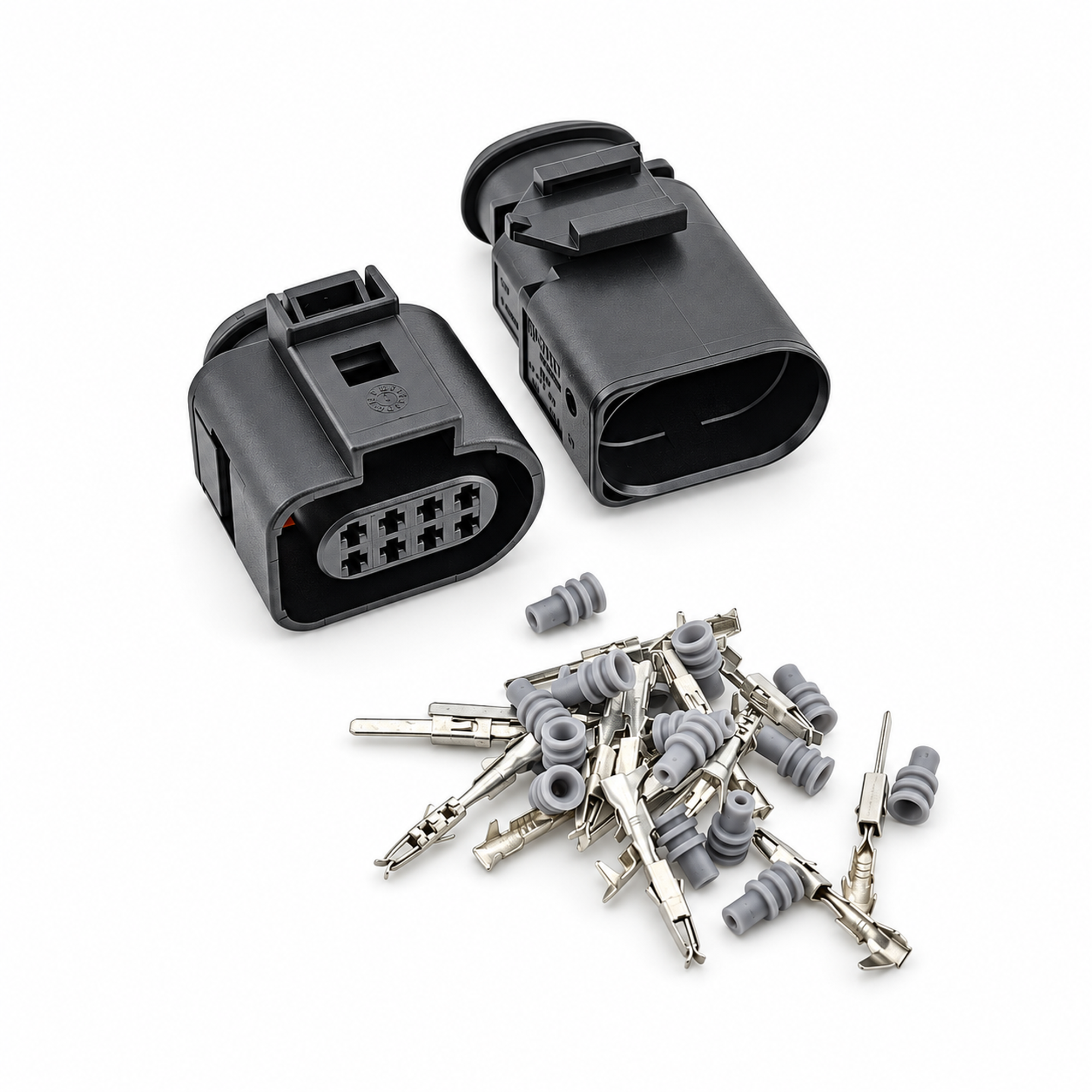 8 Pin Male & Female Connector Plug Pair Unwired Kit - VW Audi Radar Gearbox 1J0973714 1J0973814 – C486/8pinUnwired – image 2