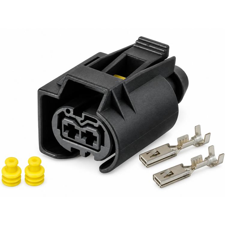 4pcs for Mercedes CDI Diesel Bosch Fuel Injector 2 Pin Connector Plug OM646 VITO Viano W639 – *C6/X4Connectors.c6f – image 1