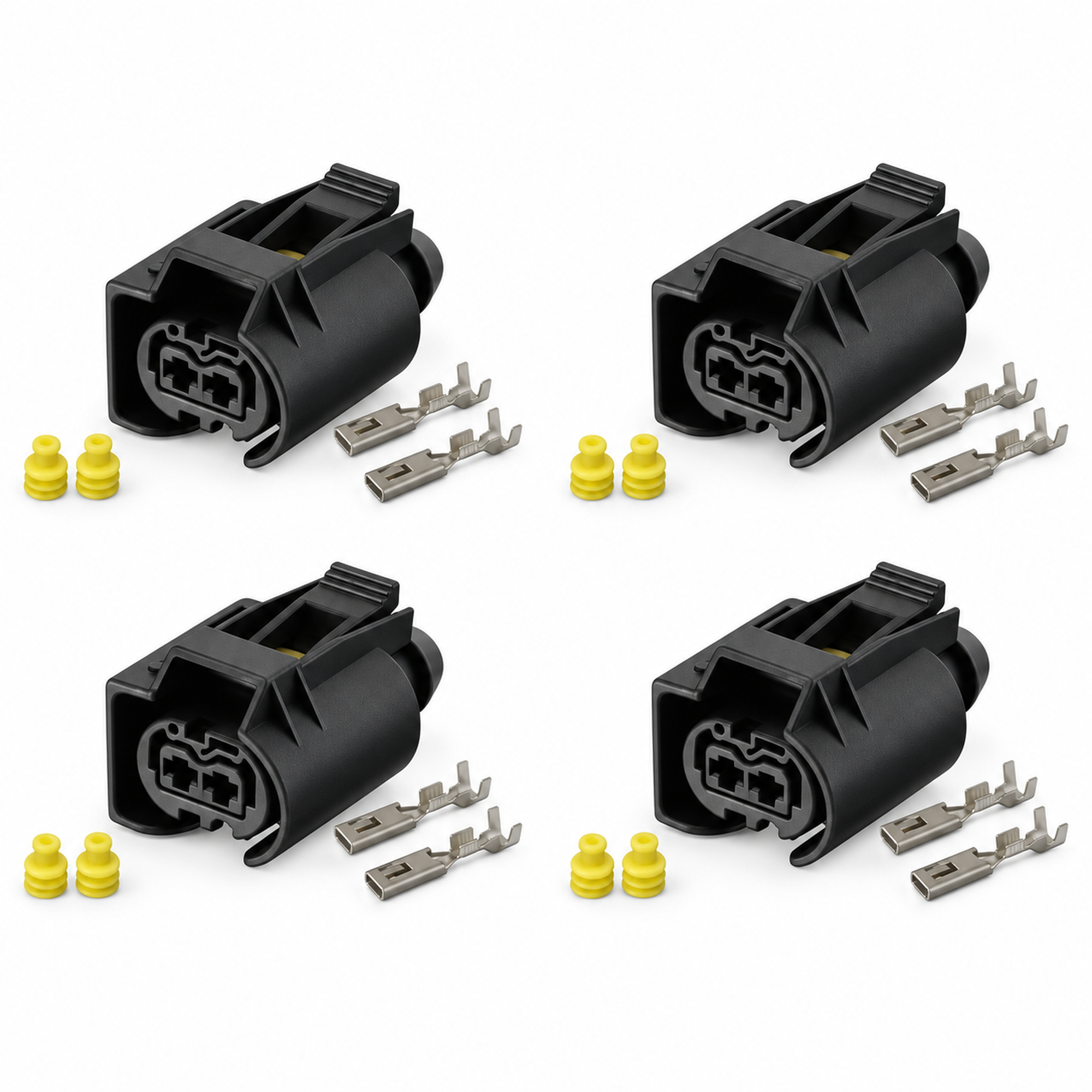4pcs for Mercedes CDI Diesel Bosch Fuel Injector 2 Pin Connector Plug OM646 VITO Viano W639 – *C6/X4Connectors.c6f – image 2