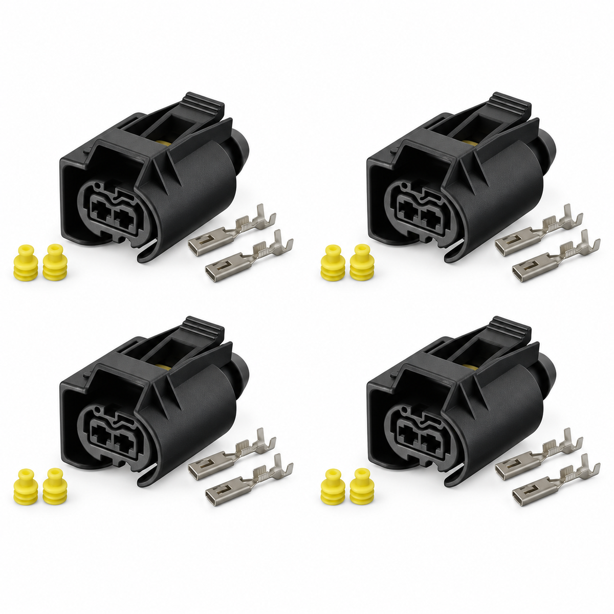 4pcs for Mercedes CDI Diesel Bosch Fuel Injector 2 Pin Connector Plug OM646 VITO Viano W639 – *C6/X4Connectors.c6f – image 2